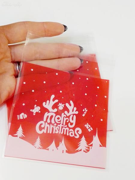 weihnachtliche rote Geschenktütchen "Merry Christmas"